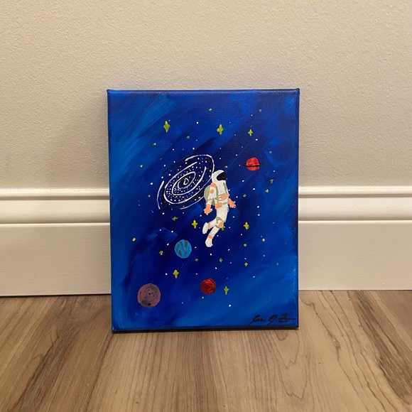 Space Acrylic on Canvas Wall Art - Picture 1 of 1